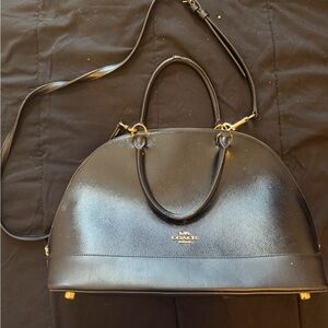 Coach Black Leather Satchel